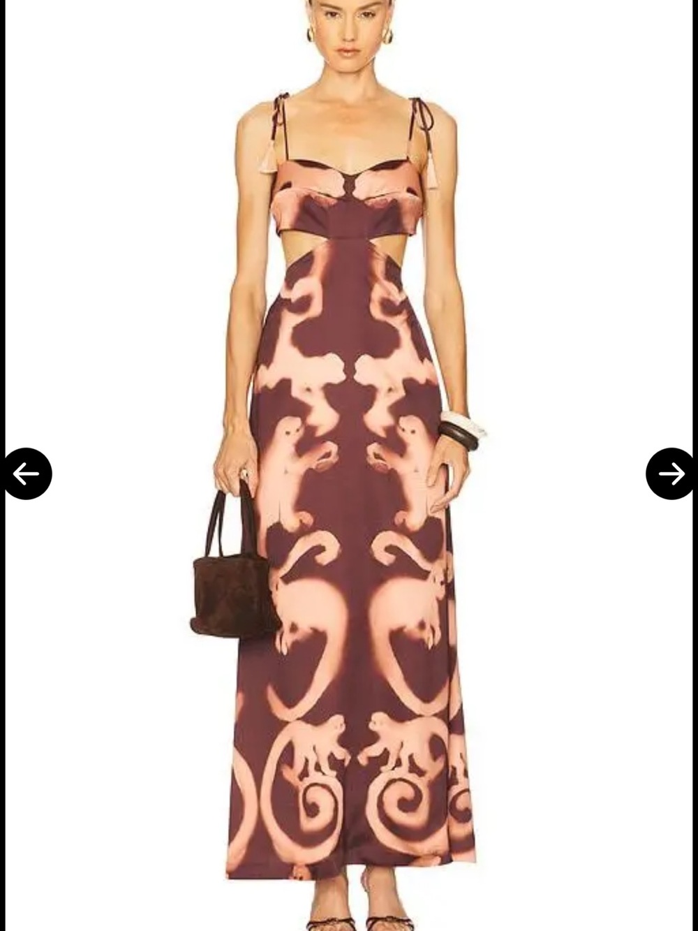 Eugenia Fernandez Alba Dress in Brown Large